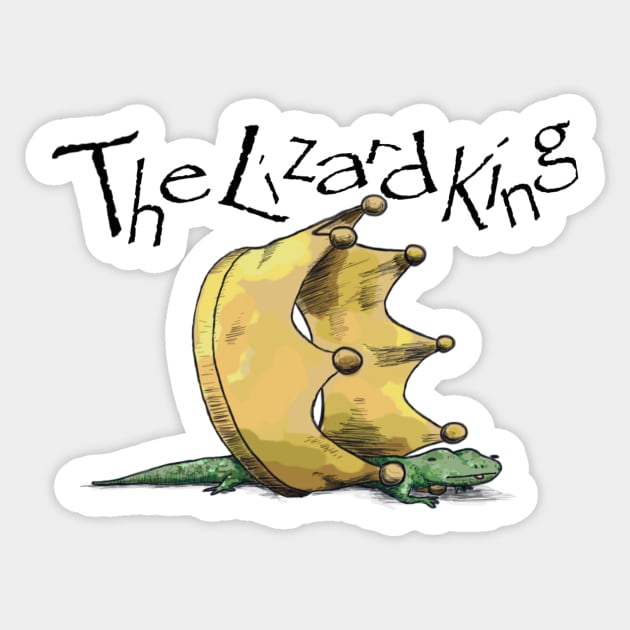 The Lizard King Sticker by tan-trundell